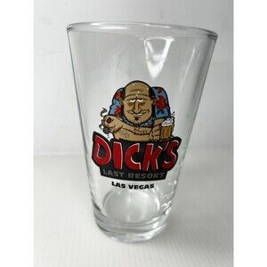 Dick’s Last Resort Las Vegas Pint Glass – Bar Restaurant Souvenir Beer Glass